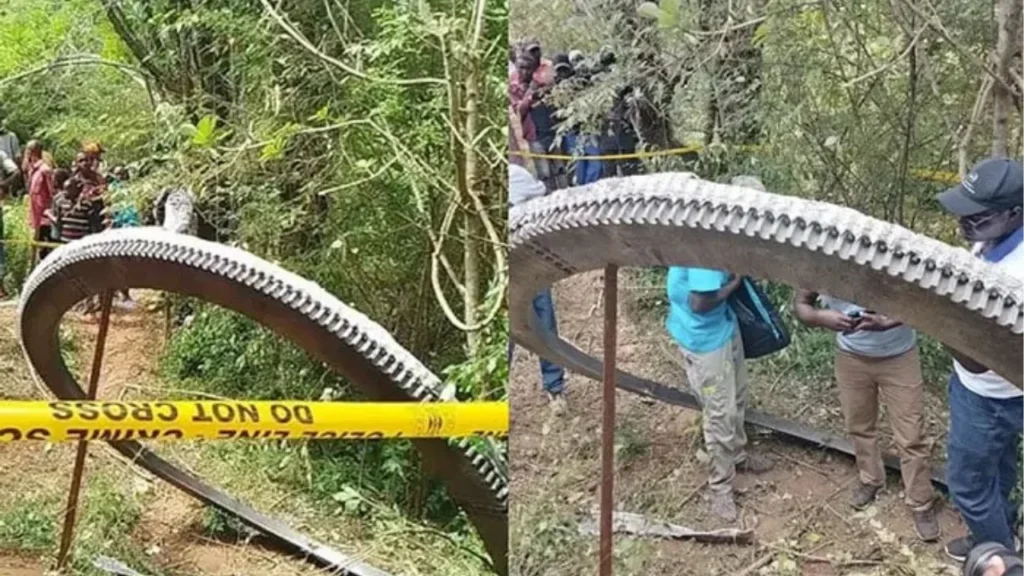 A 500-kilogram of space garbage fell in a village in Kenya