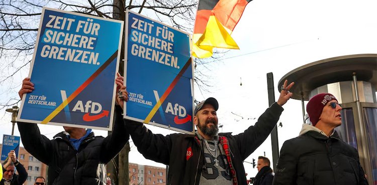 Germans start voting, polls suggest shift to right