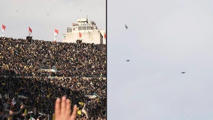 Israeli Warplanes Fly Low Over Hezbollah Leaders’ Funeral in Beirut