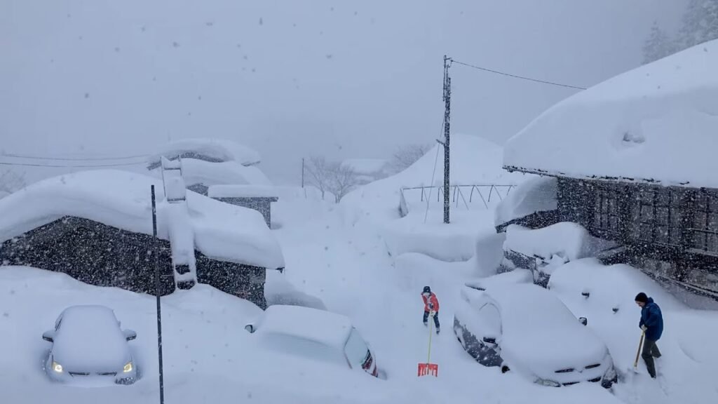 Japan Buried Under 12 Feet of Snow as Life Comes to a Standstill