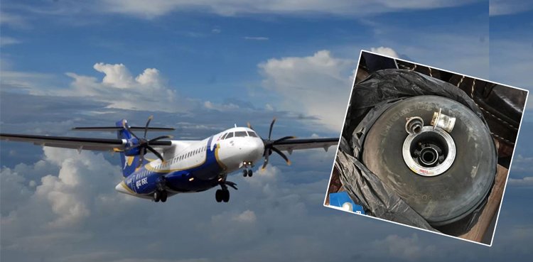 Netizens stunned after flight lands safely despite losing front wheel Netizens stunned after flight lands safely despite losing front wheel