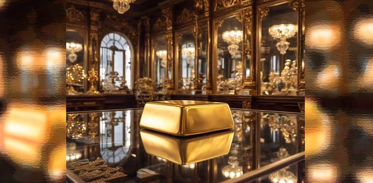 Gold climbs more than 2% as tariff war heats up, dollar dips