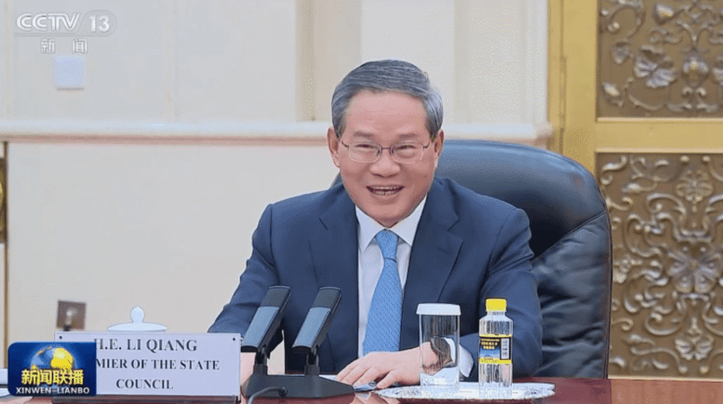 Chinese Premier Urges Support for Multilateral Trade and Greater Economic Openness