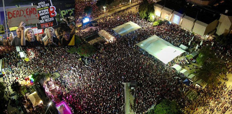 Thousands protest in Tel Aviv against Israel’s Gaza take over plan