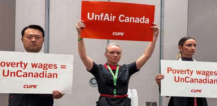 Air Canada suspends plan to resume flights as union vows to continue strike