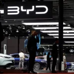 BYD shares sink as profit falls for first time in three years