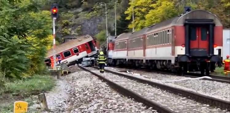 At least 66 injured after two trains collide in Slovakia At least 66 injured after two trains collide in Slovakia