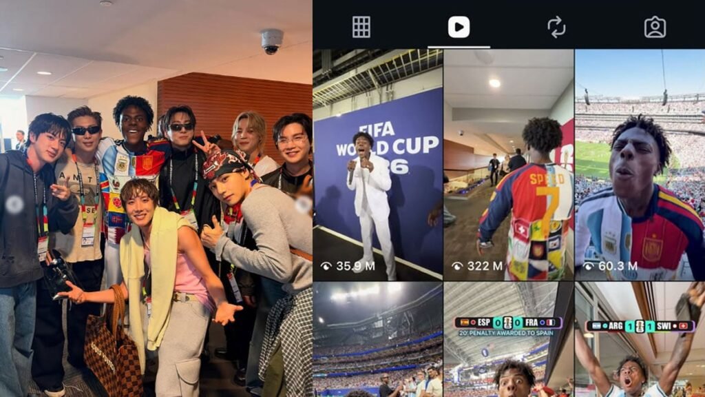 IShowSpeed’s Instagram Reel of meeting BTS sets new record with 300M views in 24 hours