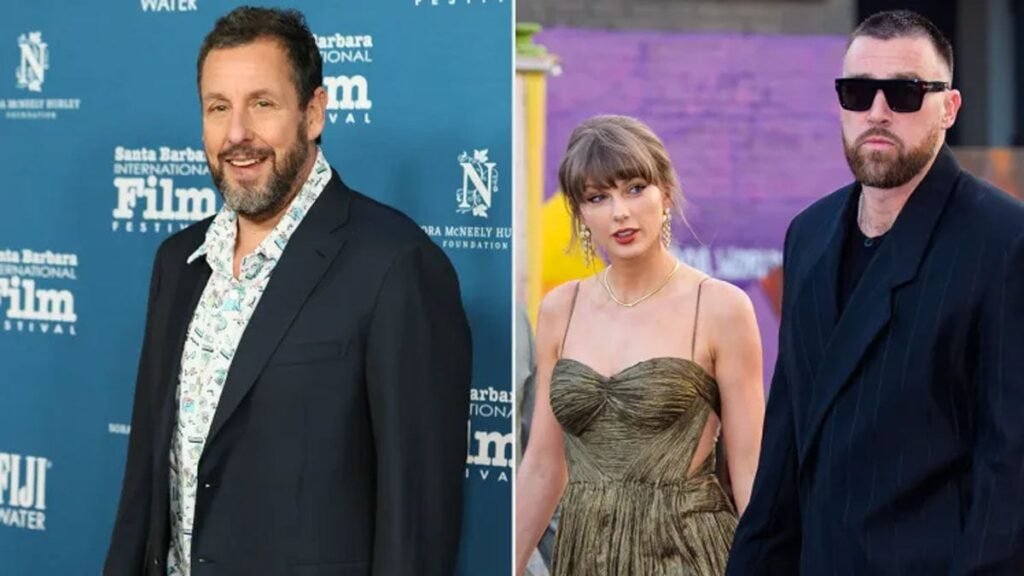 Adam Sandler gives marriage tip to Taylor Swift, Travis Kelce after officiating their wedding