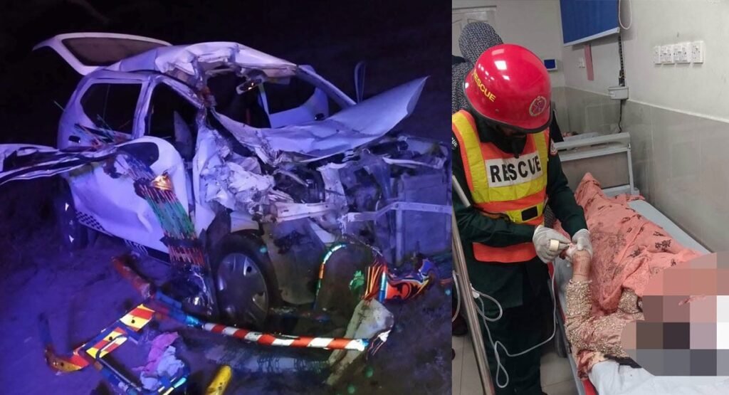 Groom, bride injured in road accident while returning from walima