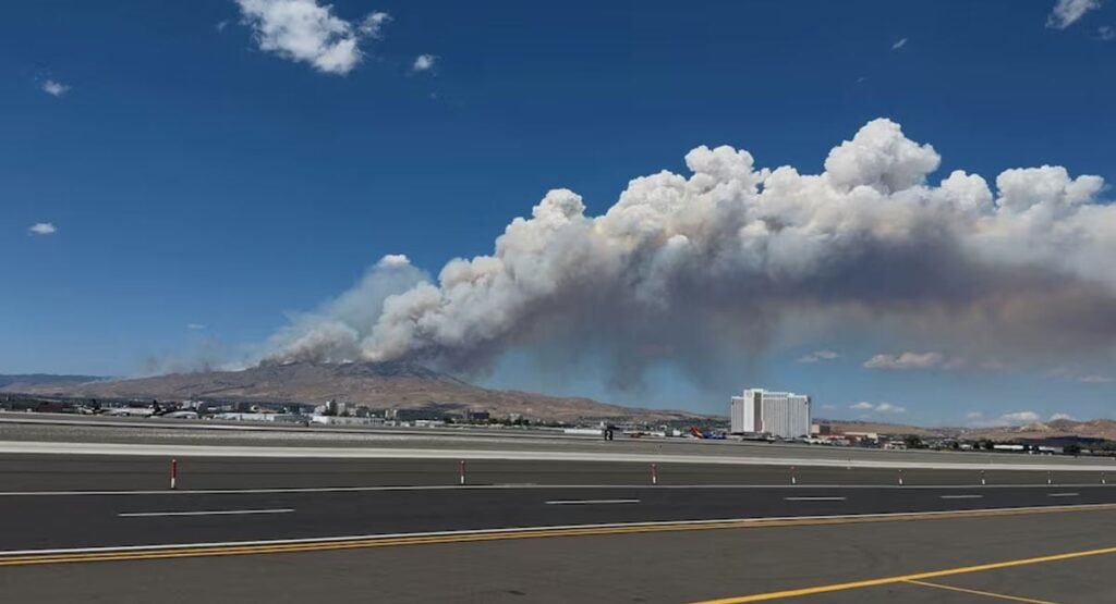 Brush fire in Nevada grows to over 10,500 acres