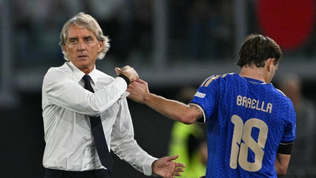 Mancini finds positives in Italy loss, accepts fans’ jeers