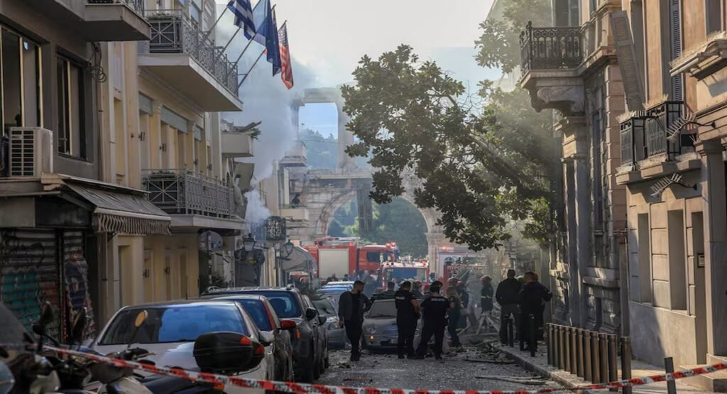 One dead, 5 missing after explosion destroys building in Athens