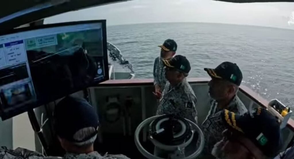 Naval Chief witnesses successful maiden live weapon firing by PNS M Hangor