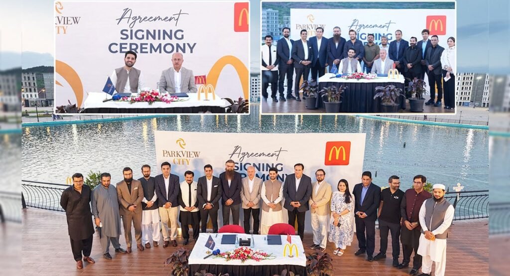 ParkView City Islamabad Signs Agreement with McDonald’s for New Restaurant at Downtown Islamabad