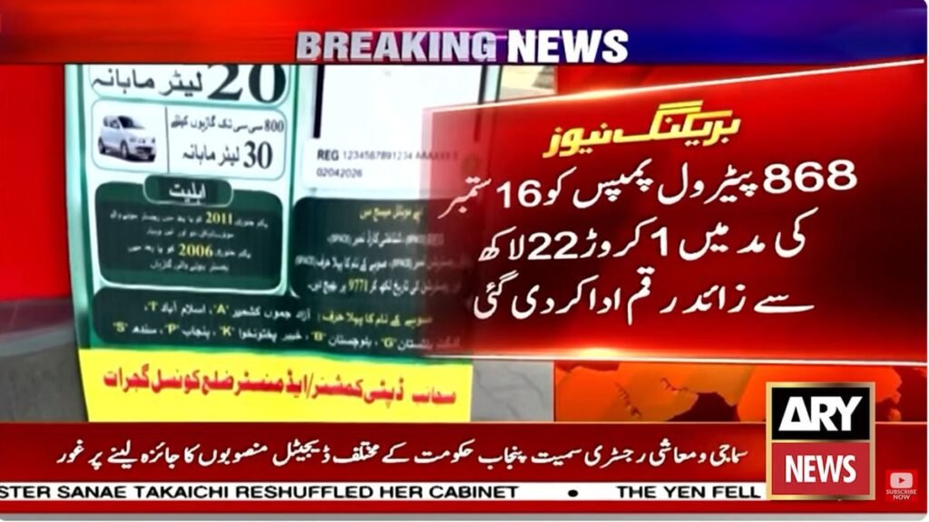 Petrol relief scheme: Rs12.2mln paid to 868 fuel pumps in Pakistan
