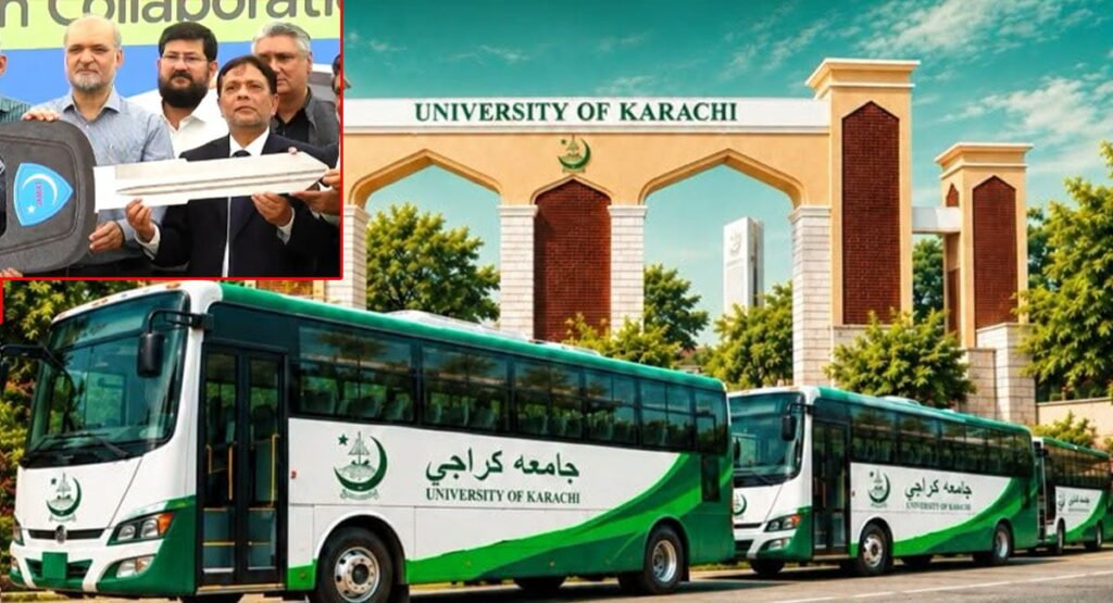 JI-led towns donate eight buses to Karachi University